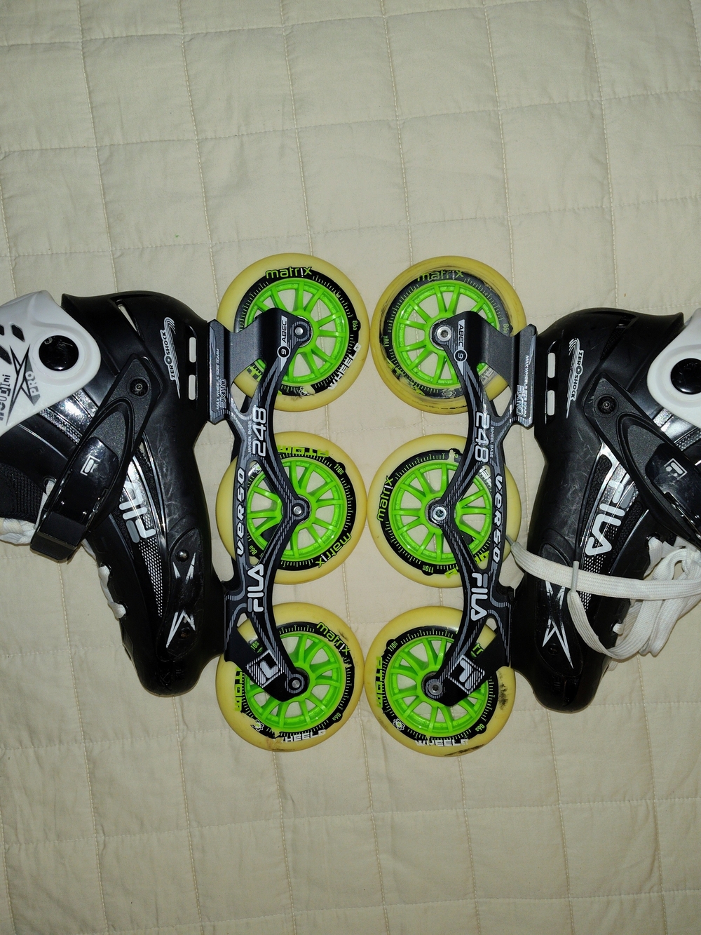 Fila Houdini Pro 110mm 248 3X110 White Black Inline Skate